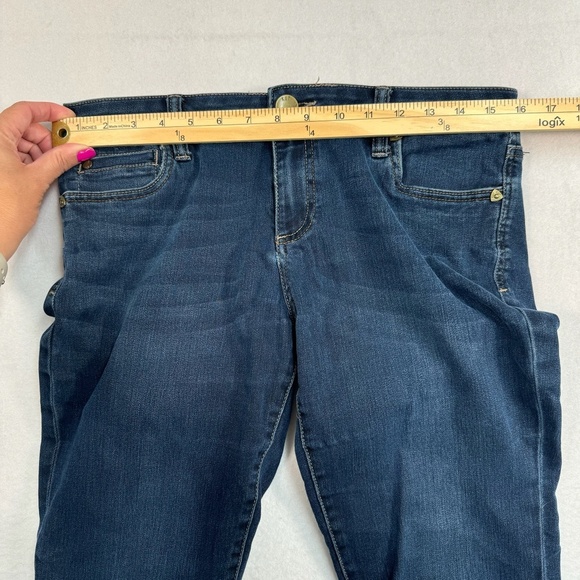Kut From The Kloth Mia Toothpick Skinny Jeans Womens Size 8 Dark Wash Mid Rise - Picture 11 of 16